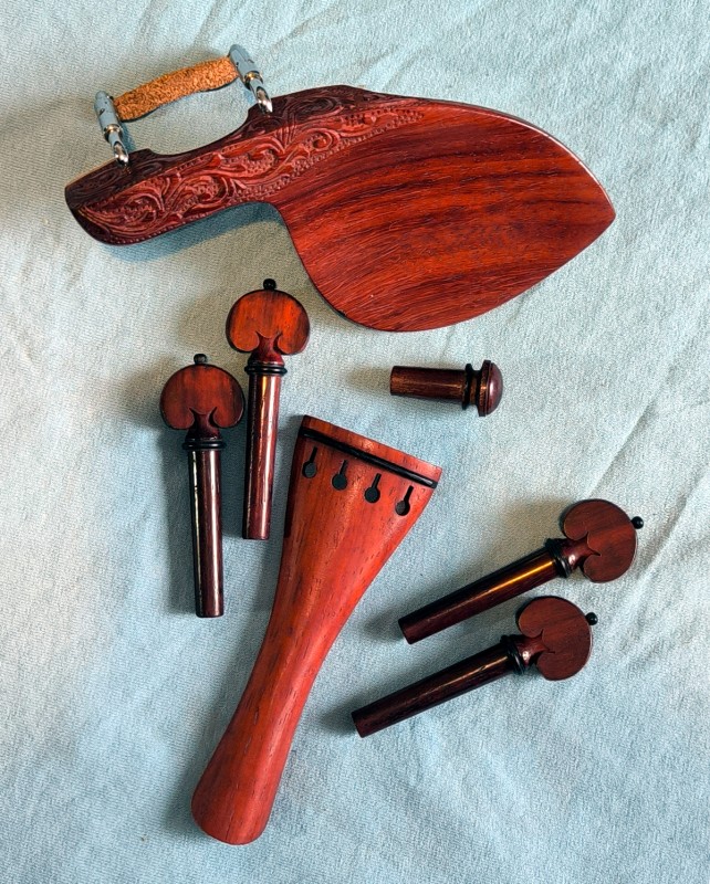 Set accesorii vioara din padouk